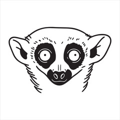 Fototapeta premium Playful Lemur – Jungle Acrobat of the Trees