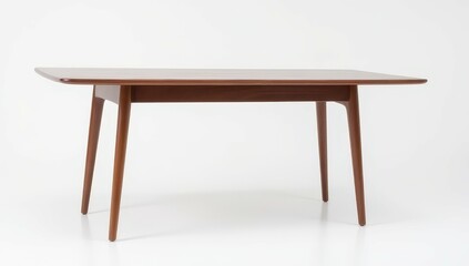 Modern Wooden Dining Table with Tapered Legs