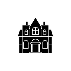 creative details Villa Icon Vector Illustration