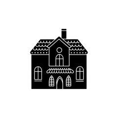 creative details Villa Icon Vector Illustration
