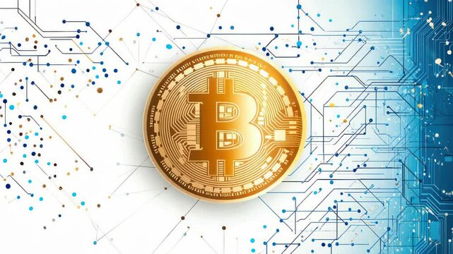 Bitcoin cryptocurrency digital finance technology background