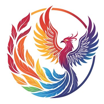 vector illustration of an phoenix