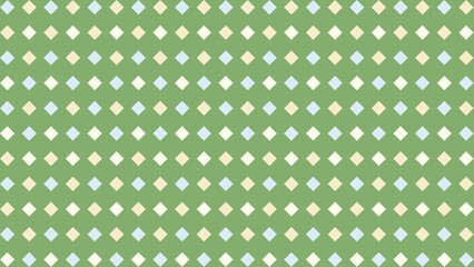 Soft, pastel-colored diamond pattern on a muted green background