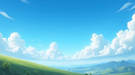 Obraz premium Blurred landscape sky clouds nature background