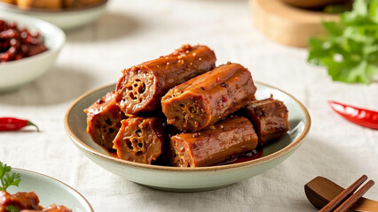 Chinese food, delicious duck neck