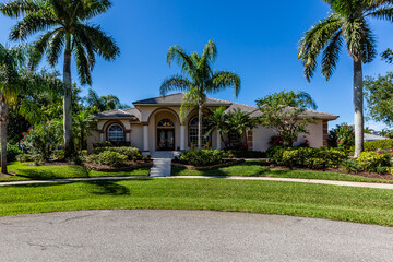 Luxury House Exterior on Marco Island Florida