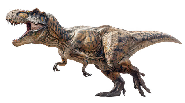 Tyrannosaurus rex dinosaur prehistoric animal carnivore jurassic period on transparent background