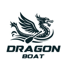 Dragon boat logo design 