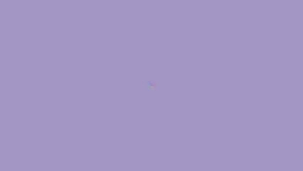 Solid, muted lavender background with faint, diffused rainbow spot