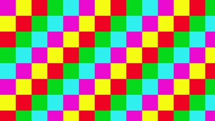 Vibrant colorful checkered pattern (2)