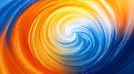 Mesmerizing Chromatic Vortex: An Abstract Exploration of Vibrant Swirls and Fluid Dynamics