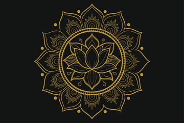 Ornamental round lace mandala pattern vector floral design element.