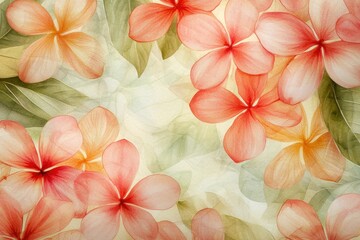 Obraz premium Soft and Vibrant Pink Floral Pattern on a Light Background