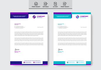 Unique Letterhead design template