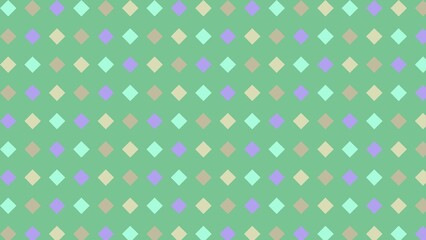 Pastel diamond pattern on mint green background