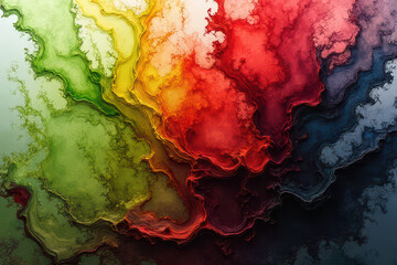 Obraz premium Mesmerizing Ink in Water: Close-Up Abstract Photography of Swirling Colors