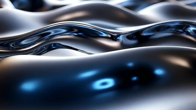 Abstract liquid metal texture
