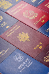 Passports of citizens of different countries of the world