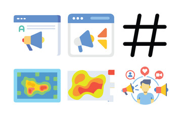 set of icons for web