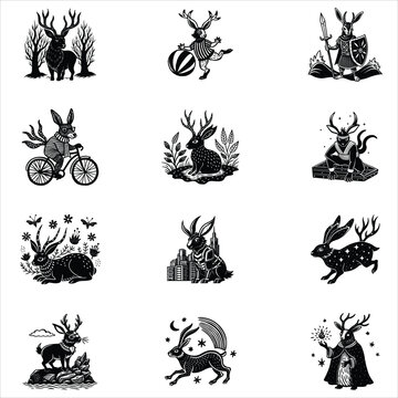 Jackalope Illustration