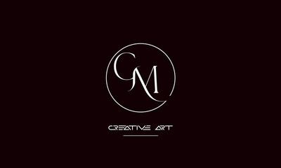 MG, GM, M, G abstract letters logo monogram