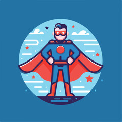 cool superhero image vector