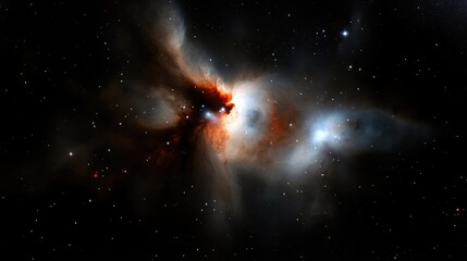 Obraz premium Cosmic nebula, vibrant colors, star formation