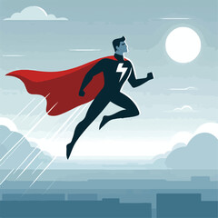 cool superhero image vector