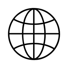 Globe earth vector icon world map geography global network connection internet worldwide symbol 3d design