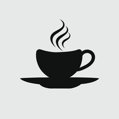 Simple Hot Coffee Cup Silhouette