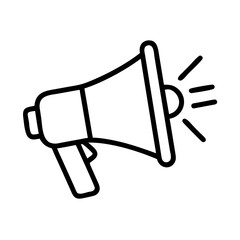 Megaphone icon vector illustration for announcement marketing and communication design concept