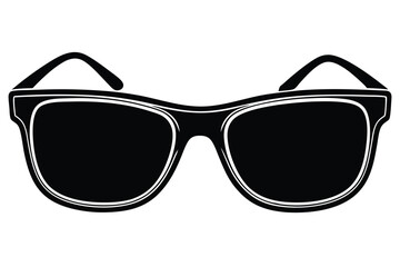 Fototapeta premium Stylish black sunglasses with a classic design, perfect for sun protection