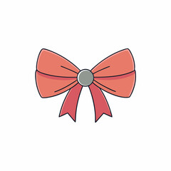 vector illustration of a ribbon bows 