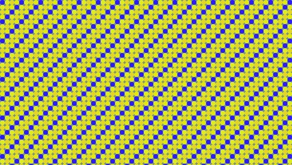 Geometric repeating pattern of squares in yellow and blue
