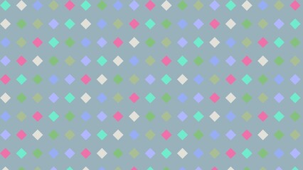 Repeating diamond pattern in pastel colors on a light gray background (1)