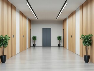 Smart gym entrance with automatic doors and fingerprint membership verification, seamless fitness access