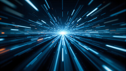 Dynamic Light Speed Burst Visualization