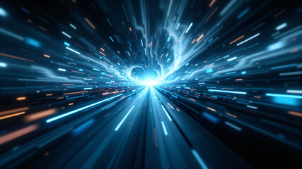 Obraz premium Exploring the Mysteries of Space and Time