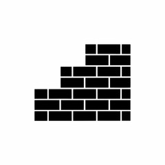 creative details Brick Wall Icon Vector Illustration