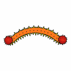 tinsel   on white background