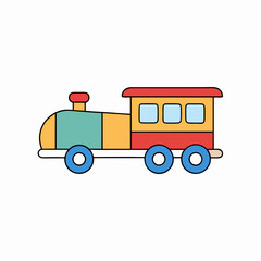 toy train on a white background
