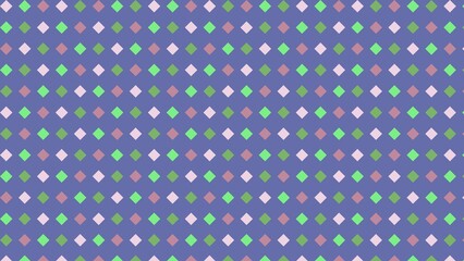 Repeating diamond pattern in pastel colors on a muted purple background