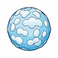 snowball vector illustration