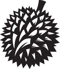 Beautiful Black Durian Vector Silhouette Art This Is An Editable And Printable Vector Eps File
