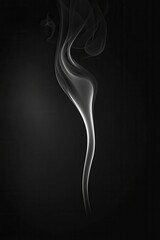 Elegant wisps of ethereal smoke against a dark background