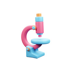 3d render of a microscope