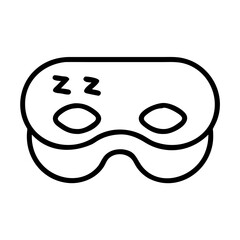 Obraz premium Sleep mask for better sleep and relaxation eye mask for travel and home use zz dreamland guide