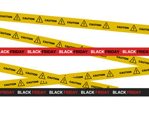 Black and yellow police stripe border, stop line, danger, warning, do not cross, caution tapes set. Set of danger caution grunge tapes.  Warning signs for your  design on transparent background