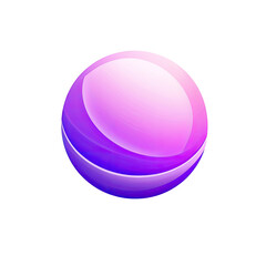 Obraz premium Abstract sphere. Gradients of purple