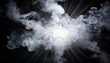 smoke on black background
